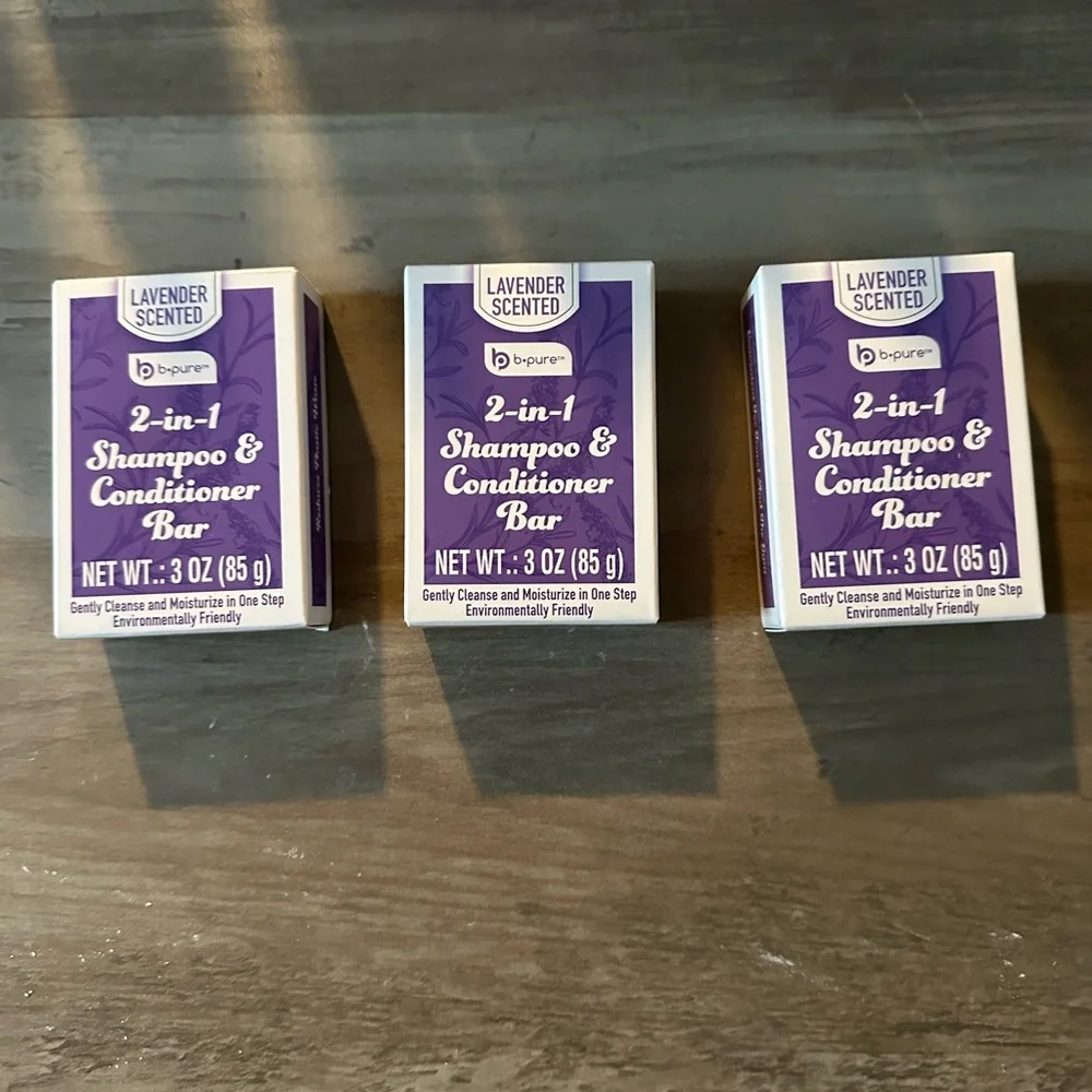 Lavender Scented 2 in 1 Shampoo and Conditioner Bar X3 NEW‎